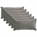 vidaXL - Kussensloop - 6 stuks - HOUTEN - Donkergrijs - 40 x 80 cm - Katoensatijn