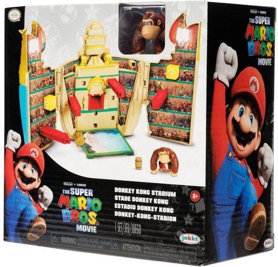 Jakks Pacific Super Mario Movie Donkey Kong Arena Playset with 4cm Figures