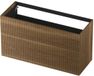 INK - Onderkast 2 Laden Push To Open Verticaal Gefreesd - 1200x450x650 Mm - Massief Eiken Aqua