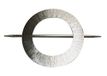 GARDINIA Decoratieve embrasse Mars met staaf, voor het openhouden van gordijnen en ter decoratie, afmeting buitenzijde: Ø 14,5 cm, metaal, rvs-look