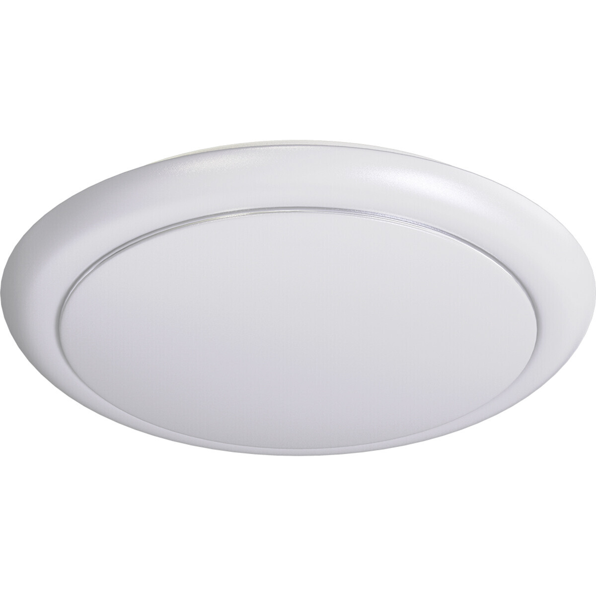 BES LED LED Plafondlamp - Aigi Ala - Opbouw Rond 24W - Helder/Koud Wit 6500K - Mat Wit - Aluminium