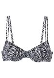 s.Oliver Bikinitop noir / blanc