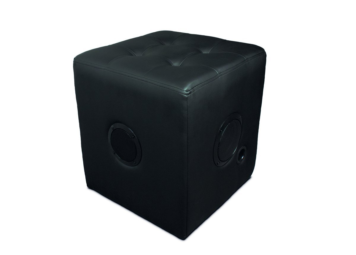 Caliber HPG522BT Hocker cube / poef luidsprekersysteem met SD / AUX, ingebouwde batterij en BluetoothÂ zwart