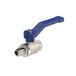 Riegler Messing Kogelkraan Valve Line Handgreep Blauw MS Vernikkeld IG/AG G 1 1/2