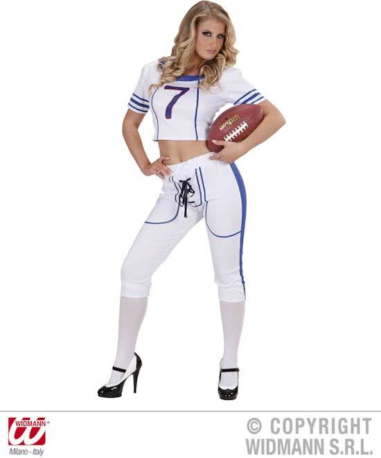 Widmann Vermomming als american footballspeler voor volwassen vrouwen - Verkleedkleding - Medium