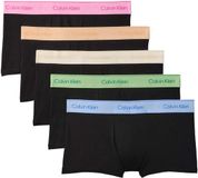 Calvin Klein Low Rise Trunk 5Pk Boxershorts Heren Groen Katoen/Elastaan M