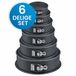 JVS Products Ronde bakvormen - 6 Delige Set - Springvorm Set - Non-stick Coating - Zwart