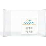 Godin Vitre Godin Panoramique 725 - Verre Prismatique Pour Insert - (135 + 438 + 135) X 401 Mm (l2+l1+l3 X H1) - 4 Mm