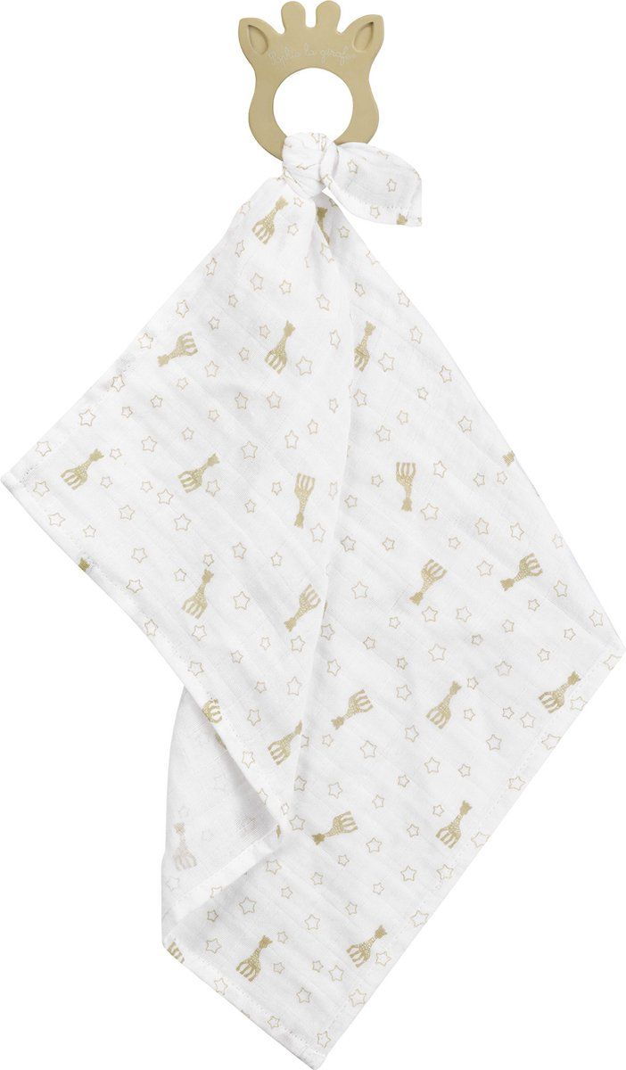Sophie de Giraf So'pure Swaddle ring - Wit/Beige - Rubber