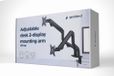 Gembird Verstelbare Bureau Monitorarm voor Dubbele Monitoren, 17–32 Inch, 8 kg per Monitor, Zwart