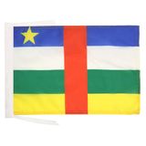 AZ FLAG Vlag Centraal-Afrikaanse Republiek 45x30 cm Polyester 100D Koorden