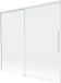Mexen Rox paroi de douche 2 pièces coulissant 170 x 150 cm, transparent, blanc