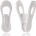 Goodivery ® Lot de 50 pinces pour cintres, pinces multifonctionnelles, faciles à fixer sur les cintres, pinces à doigts en plastique pour la maison, le bureau, les voyages, blanc