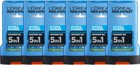 L'Oréal Paris Men Expert Hydra Power Shower Gel - Hydrateert om trekkerigheid te voorkomen - 5in1 formule - 250ml x6