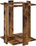 vidaXL Biljartkeu-stand Bewerkt hout 42 x 43 x 60 cm Gerookt eiken