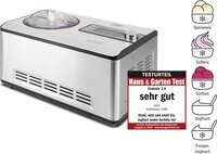 CASO Germany IceCreamer IJsmachine en Yoghurtmachine - 2L - 180W - Zwart/RVS