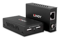Lindy 43408 AV-zender & ontvanger Zwart
