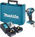 Makita DTD 173 RGE accu-slagmoersleutel 18 V 180 Nm 1/4" borstelloos + 2x accu 6,0 Ah + oplader + koffer