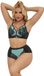 International Dreamlove S.A.U. Ensemble de lingerie vert avec cuir breveté et mesh