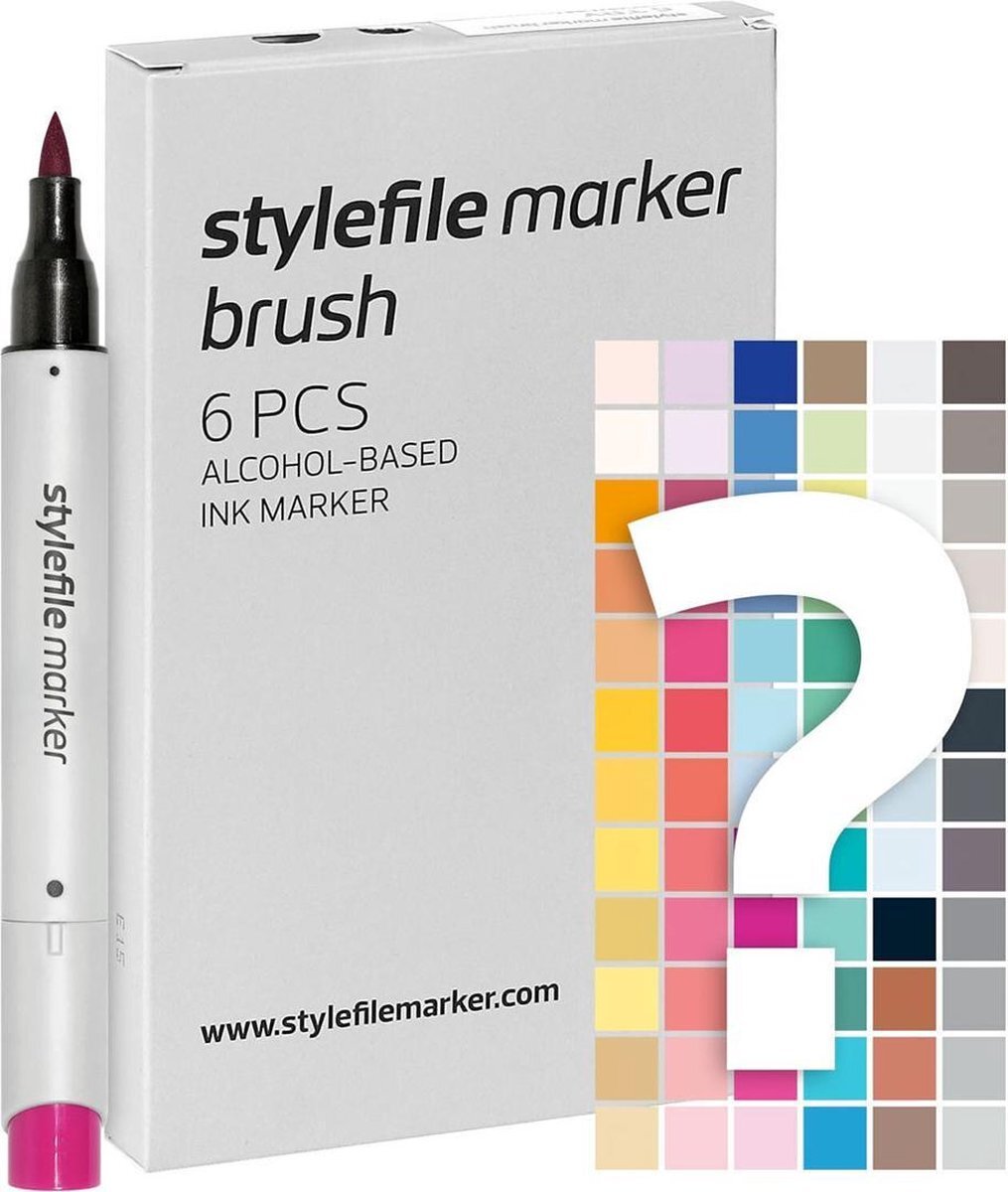 Stylefile Markers Stylefile Twin Marker Brush 6er Set Try Out