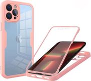 Techsuit ColorVerse 360 hoesje met Screenprotector voor Apple iPhone 13 Pro - Roze