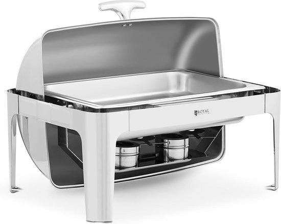 Royal Catering Chafing dish - GN 1/1 - - 8.5 L - 2 Brandstofcellen - roltop