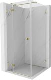 Mexen Lunar T cabine de douche avec porte battante gauche 120 x 120 cm, transparent, or