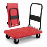 Merkloos Transportwagen - rood - 300 kg - met wielen