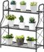Marque non spécifiée Étagère à plantes Étagère à fleurs - multifonctionnel - 1 pièce - noir - métal