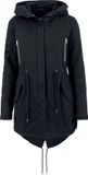 Urban Classics Sherpa Lined Cotton Parka Dames Winterjas - Zwart - 5XL