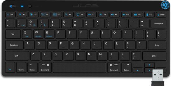JLab GO Draadloos Toetsenbord - QWERTY - Zwart