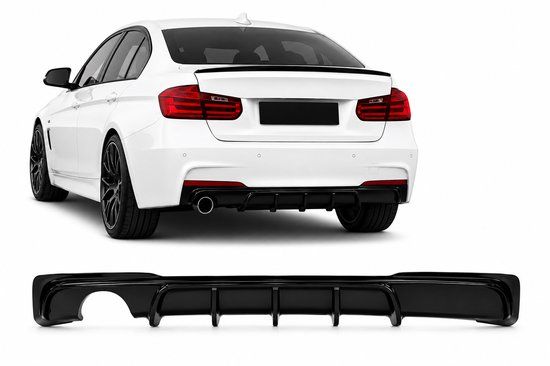 BinaParts Achterbumper Diffuser Geschikt Voor BMW 3 Serie F30/F31 2011-2019 – Glanzend Zwart