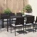 vidaXL - Tuintafel - Bruin - Polyrattan - Rond