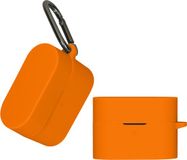 kwmobile Hoes geschikt voor Sony WF-1000XM6 - Siliconen cover voor oordopjes in oranje