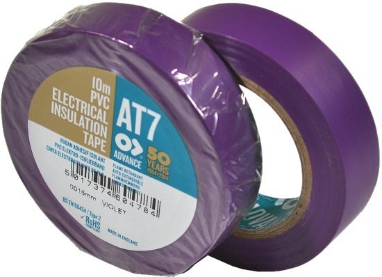 ADVANCE AT7 PVC - Isolatietape - 15mm x 10m - Paars