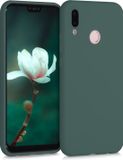 kwmobile telefoonhoesje geschikt voor Huawei P20 Lite - Back Cover - Blauwgroen