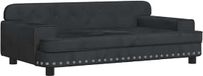 vidaXL Banc pour enfant - 90x53x30 cm - velours - noir