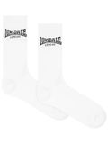 Lonsdale Gilbert uniseks sportsokken, set van 6, wit/zwart, 35-38
