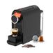 Wintem - Koffiezetapparaat 1400 W met druk 20 bar, compatibel met standaard capsules, tank van 0,5 l, programmeerbare uitgang en automatische uitschakeling voor romige en snelle espresso, zwart