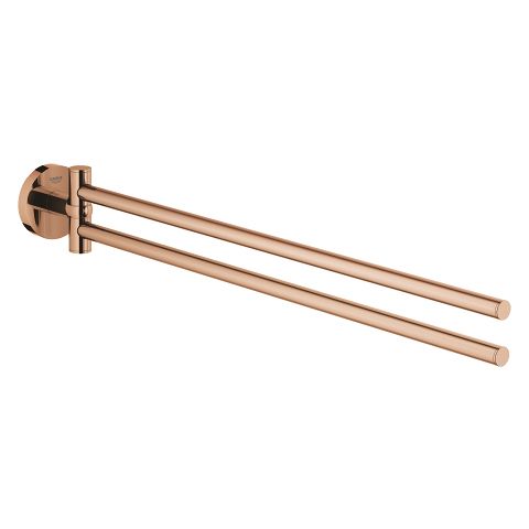 GROHE Essentials Handdoekhouder met Twee Draaibare Armen - Warm Sunset (Brons) - 40371DA1