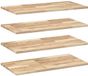 vidaXL - Zwevende wandschappen - 4 stuks - 80x40x2 cm - Onbehandeld acaciahout
