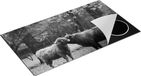 Chefcare Inductie Beschermer Twee Schotse Hooglanders - Zwart Wit - 95x55 cm