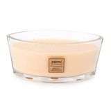 Pajoma geurkaars White Chocolate, 500 g, in glas met houten deksel, Premium Edition, voor ongeveer 45 uur
