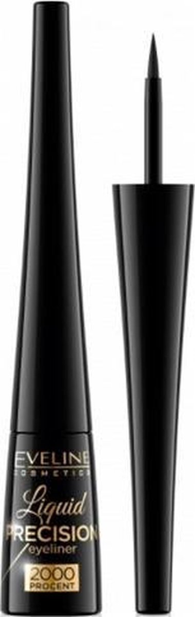 Eveline EVELINE_Eyeliner Liquid Precision Matt Black czarny eyeliner do oczu