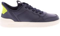 Geox Kindertrainers Washiba Fast In marineblauw/citroen