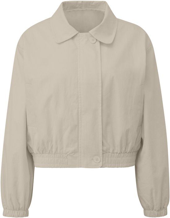 QS s.Oliver QS Outdoor-Jacke Vrouwen Beige Katoen/Polyester L