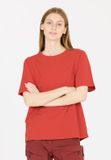 WHISTLER T-shirt Caloot Rood Katoen Ronde Hals Korte Mouw Regular Fit Dames 46