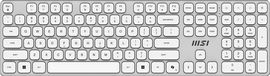 MSI FORGE K210 W COMBO WHITE US Toetsenbord en Muis Combo - Wit