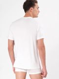 BlackSpade T-shirt wit Ronde hals Korte mouw Modal Elastaan M