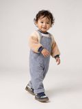 VERTBAUDET Set tuinbroek en sweater baby jongen grijsblauw
